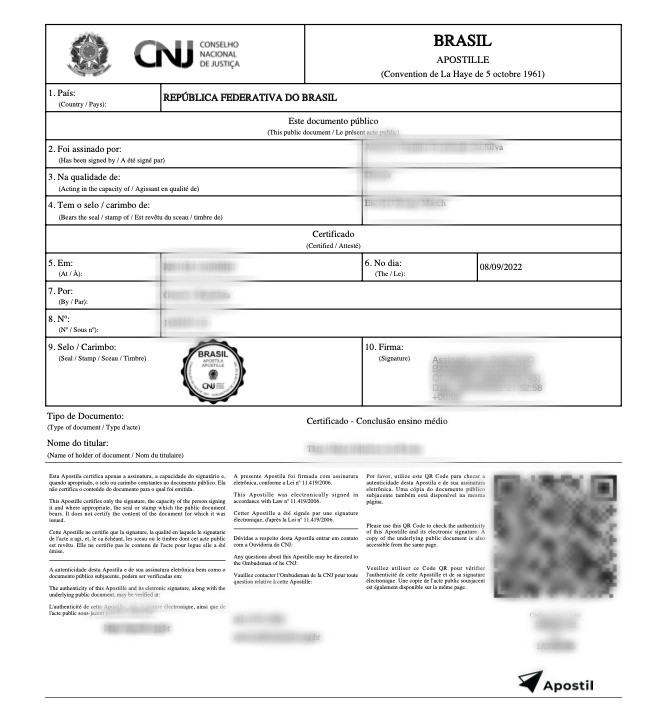 Orçamento tradução juramentada e Apostila de Haia